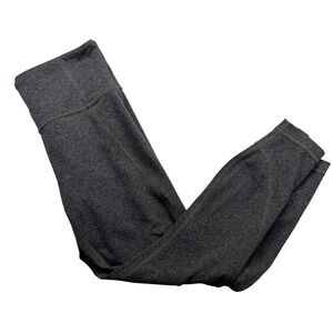 Athleta Capri Leggings Womens M Athleisure High Rise Yoga Gray Heather